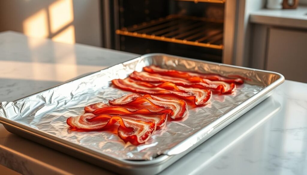 how to cook bacon in the oven with aluminum foil